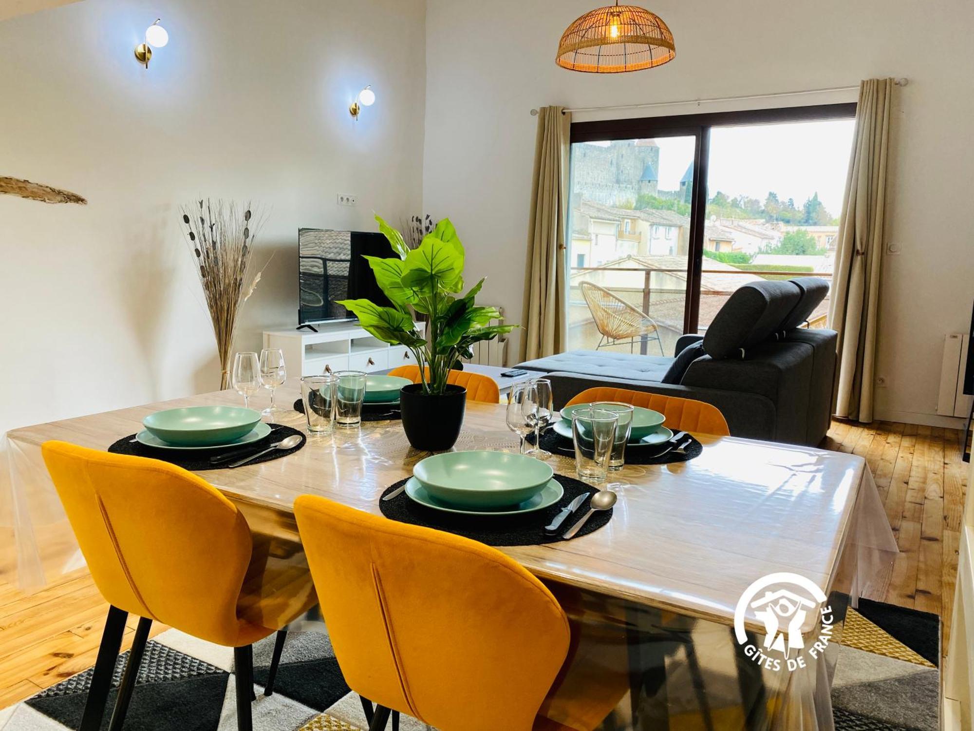 Loft Cocon Climatise - Imprenable Vue Sur Le Chateau Comtal Каркассон Экстерьер фото